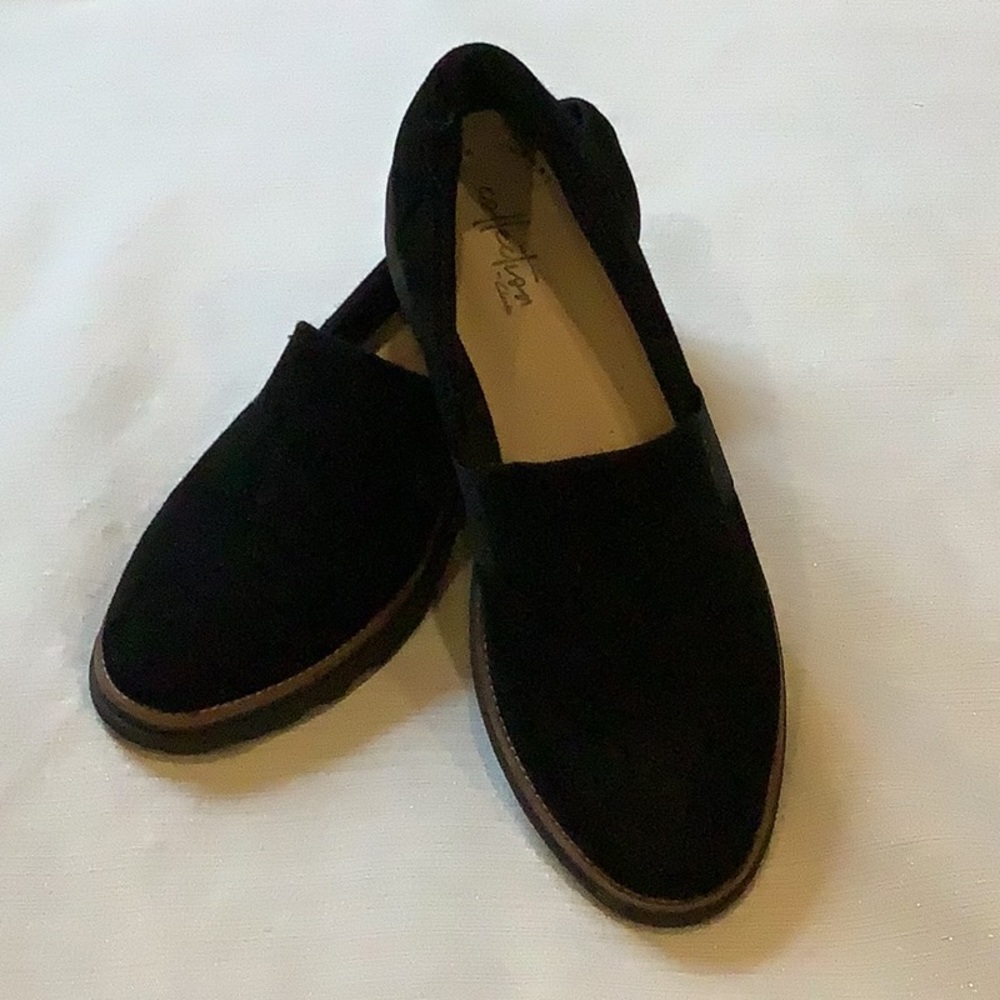 Clarks Suede Slip On Shoes